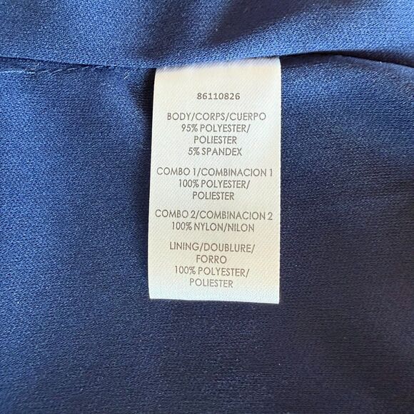 NWT JS Collections Women's Laney Soutache Yoke Gown in Navy Size 6 - Picture 12 of 16